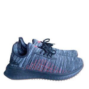Puma AVID Evoknit SU Gum Sneakers Mens Size 9 Black Red Knit Running Shoes